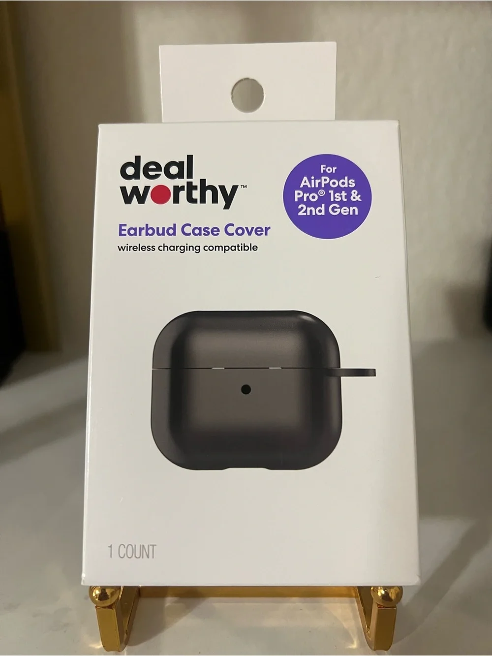 NWT Black Earbud Case Cover for AirPods Pro 1st & 2nd Gen